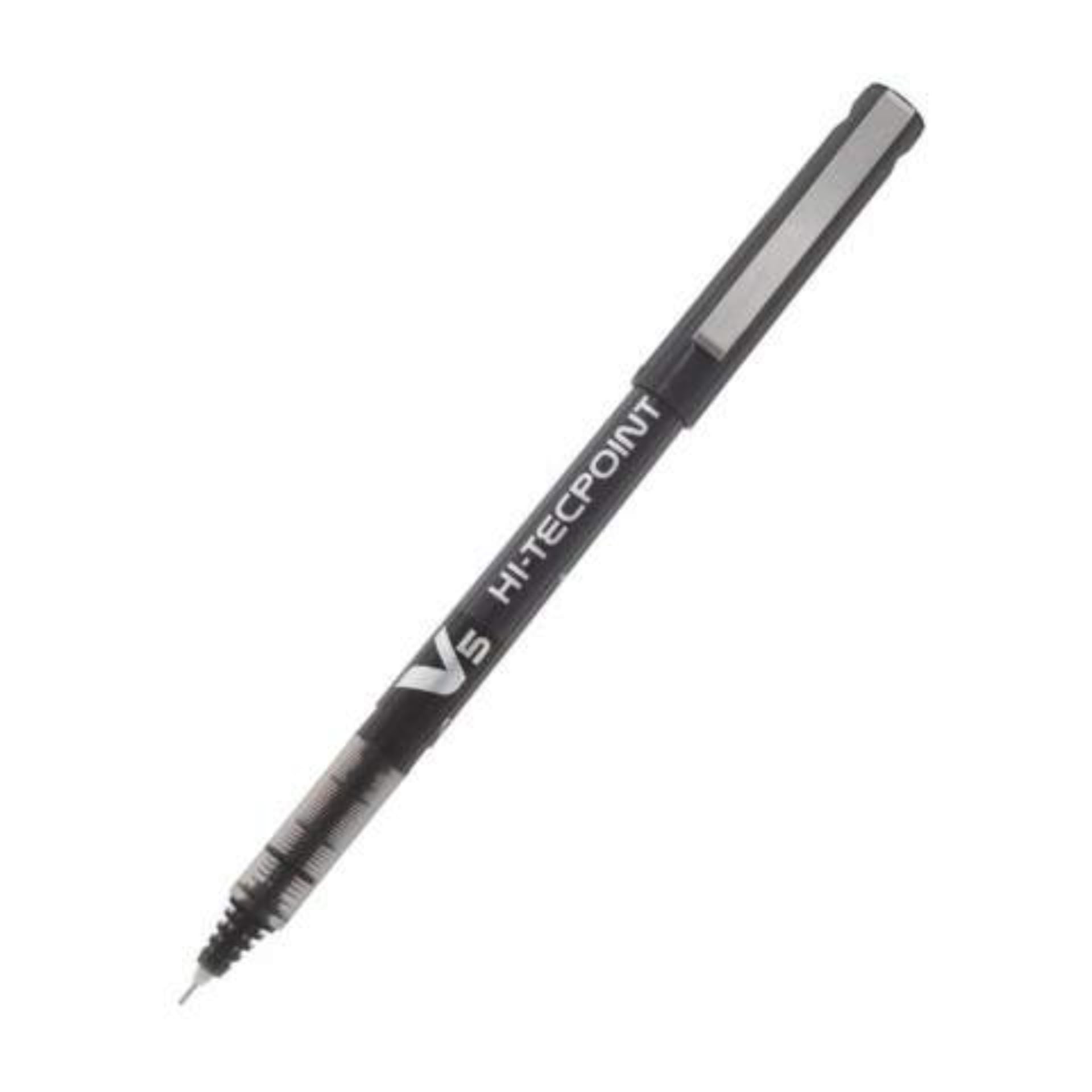 Pilot V5 Liquid Ink Rollerball 0.5 Mm Tip - Black, Box Of 12