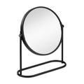 Navaris Cosmetic Mirror For Table Top - Desktop Mirror For Makeup And Grooming - Double Sided With 2x Magnification Mirror, 7.6 