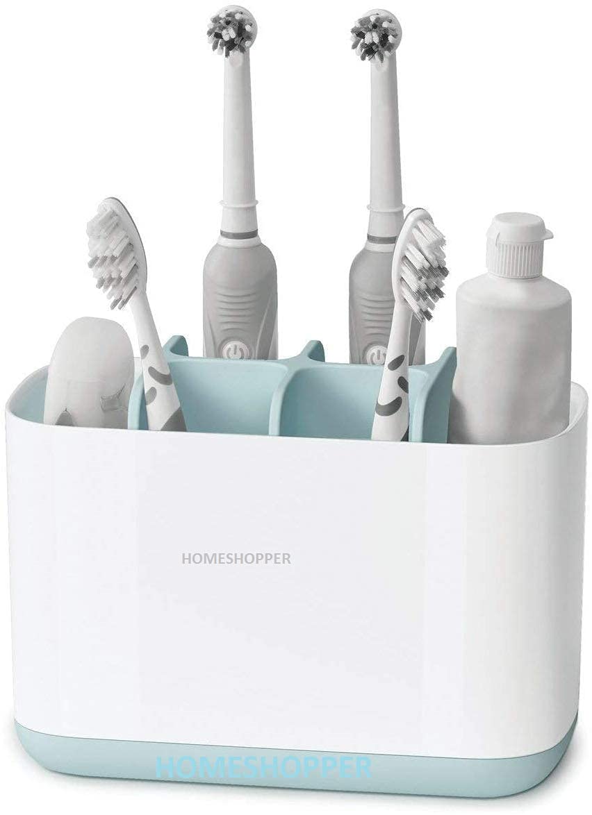 HOMESHOPPER Bathroom Toothbrush Caddy,Toothbrush, Toothpaste Holders & Beautiful Design for Toothbrush Stand Large
