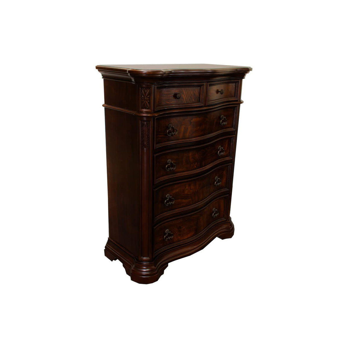 Best Master Furniture Barney'S Traditional Walnut Drawer Chest