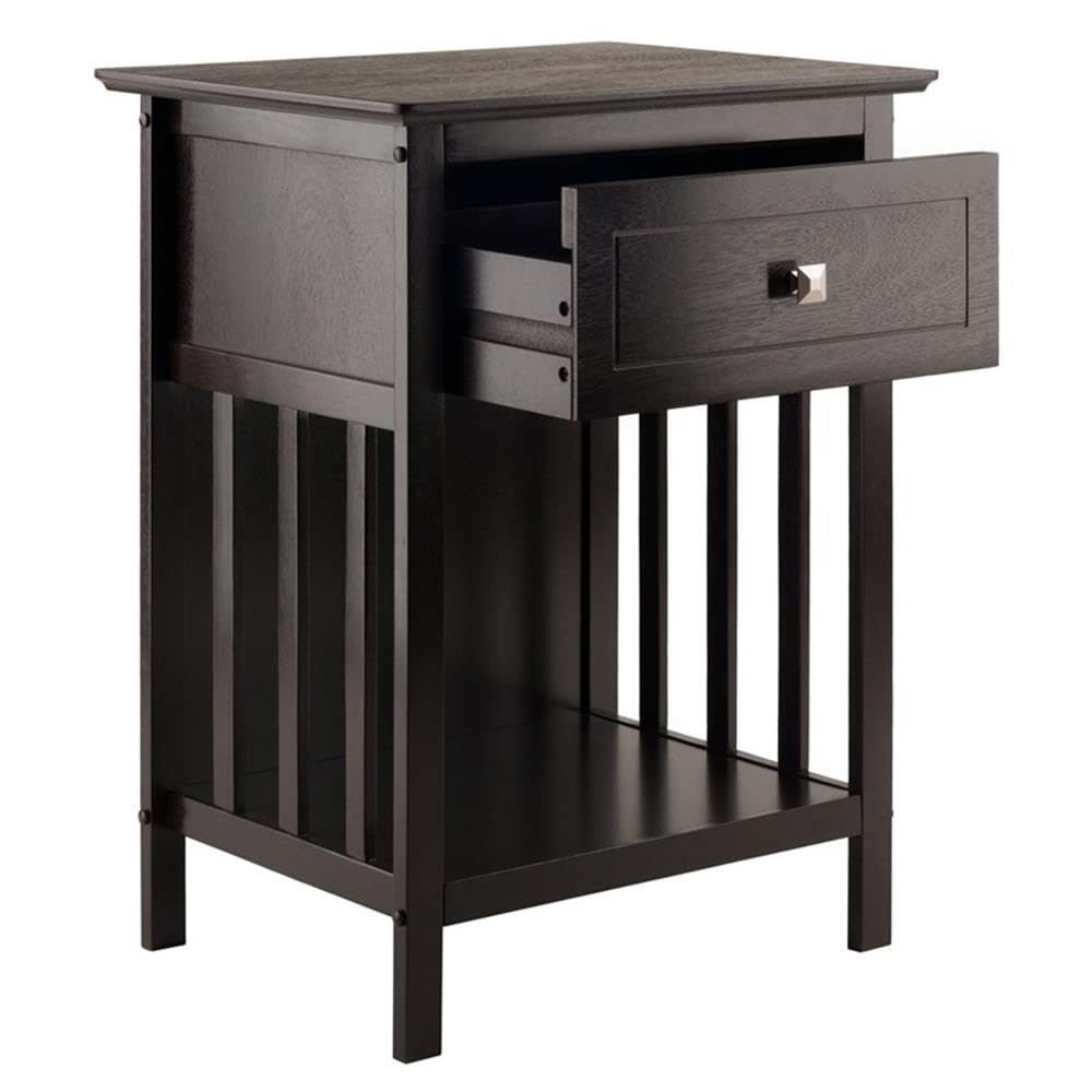Winsome Marcel Accent Table, Coffee, 18.9 x 14.96 x 25
