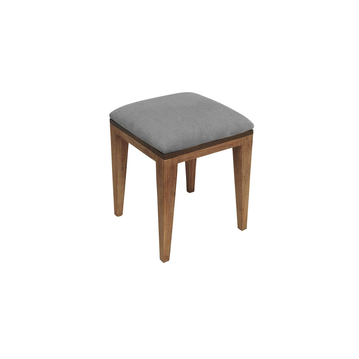 HomeRoots Furniture 14' X 14' X 17' Metal Base Acacia Wood Stool