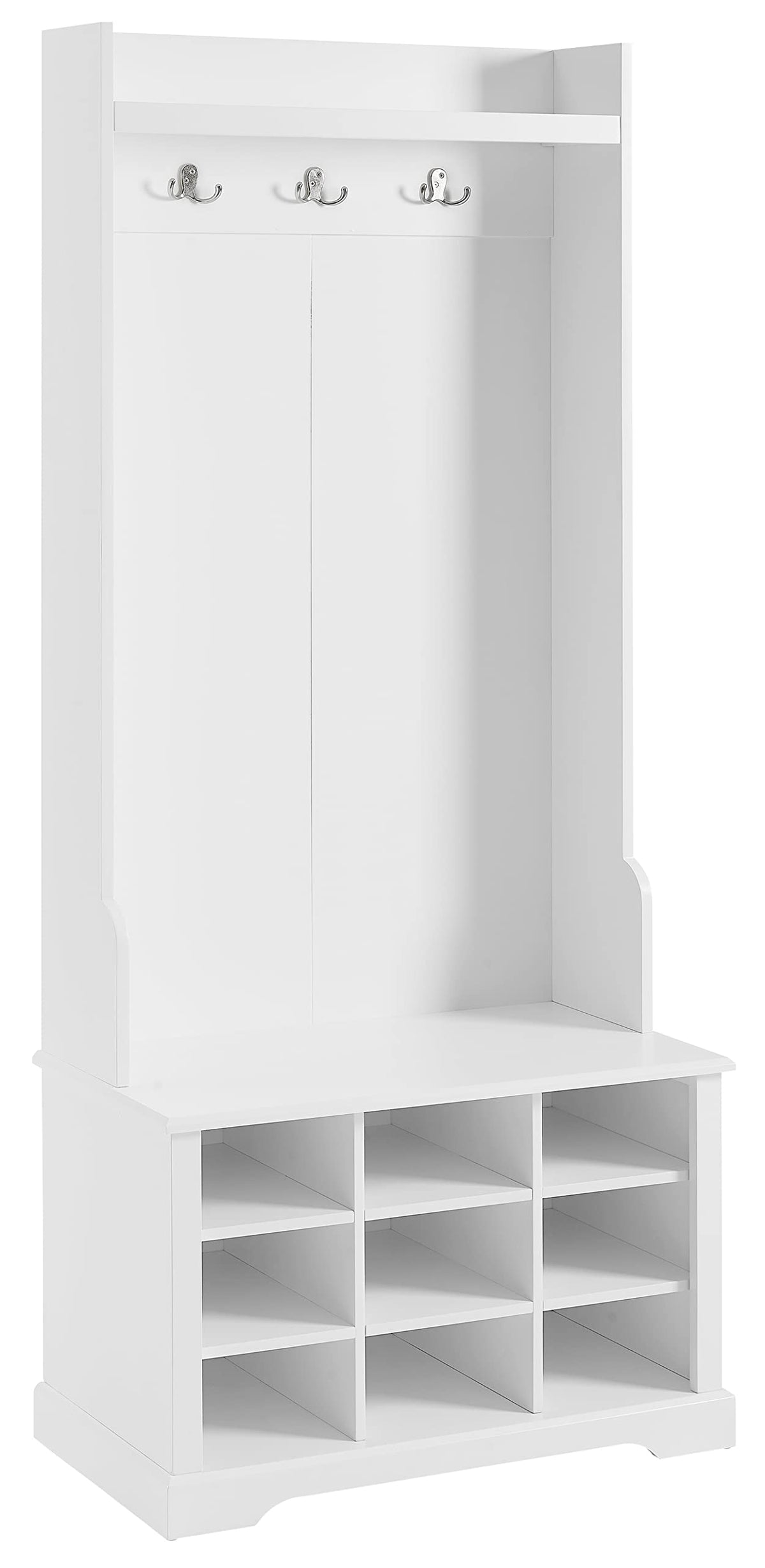 Crosley Furniture Anderson Shoe Storage Hall Tree, White