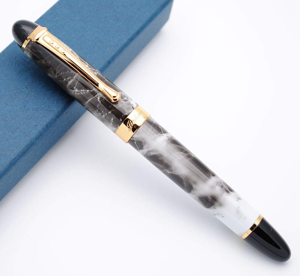 Jinhao X450 Fountain Pen M Nib (Grey Marble)