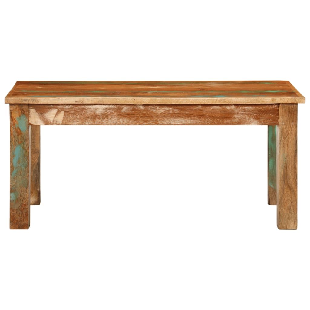 vidaXL Coffee Table - Retro, Solid Reclaimed Wood, Robust, Handmade, Ideal for Living Room/Dining Room/Bedroom/Office - 39.4&quot;x21.7&quot;x17.7&quot;