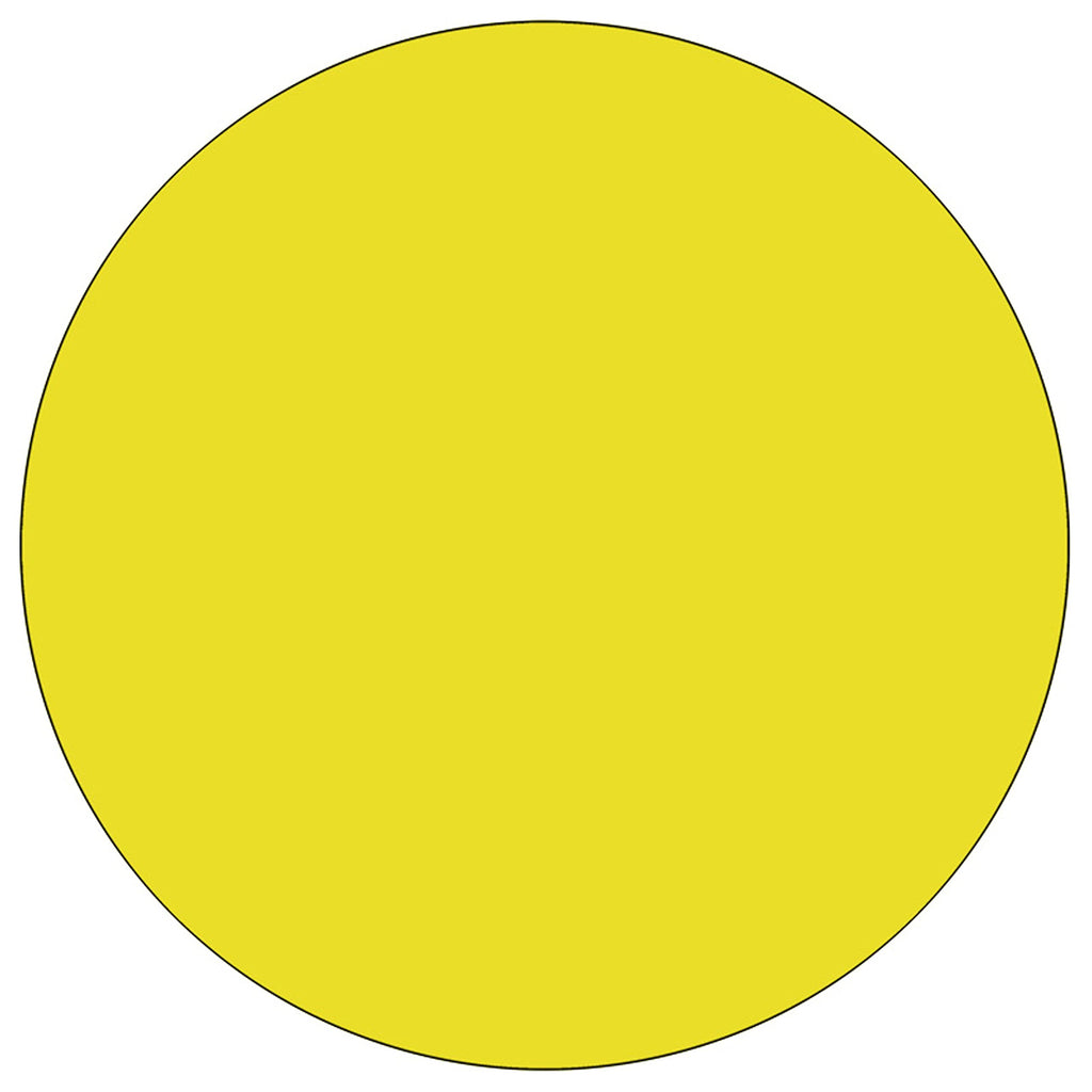 Flash Furniture Wren 48'' Round Yellow HP Laminate Activity Table - Height Adjustable Short Legs