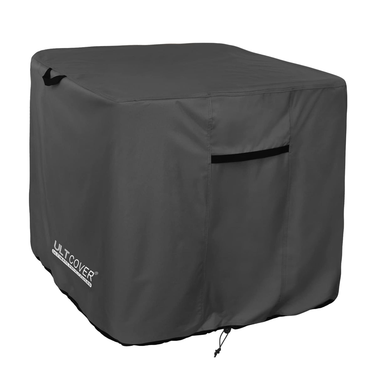 Ultcover Waterproof Square Air Conditioner Cover For Outside Ac Units Size Upto 36 X 36 Inch, Black