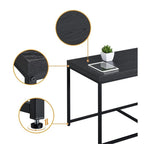 Lilola Home Murph Black Wood Grain 3 Piece Coffee Table Set