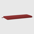 Westintrends Solace Water Resistant Outdoor Patio Bench Seat Cushion, 46 X 18, Red