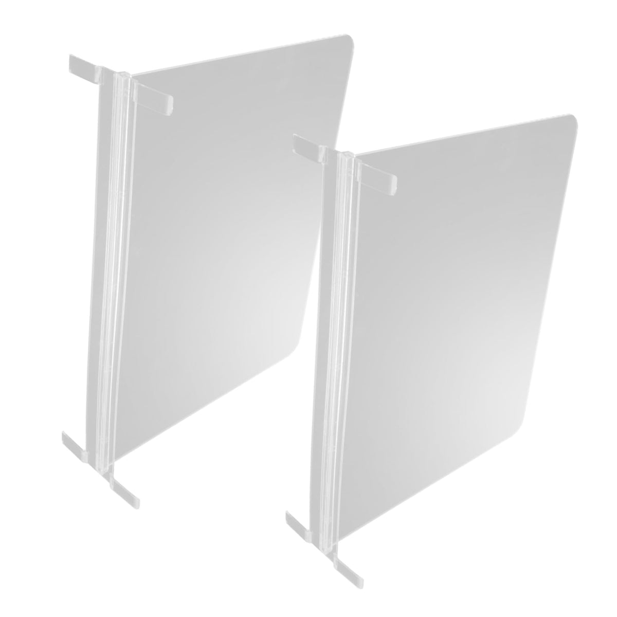 JECOMPRIS 2pcs Acrylic Closet Divider Versatile Storage Organizer Robust Shelves for Wardrobe Shoe Rack and Cabinet