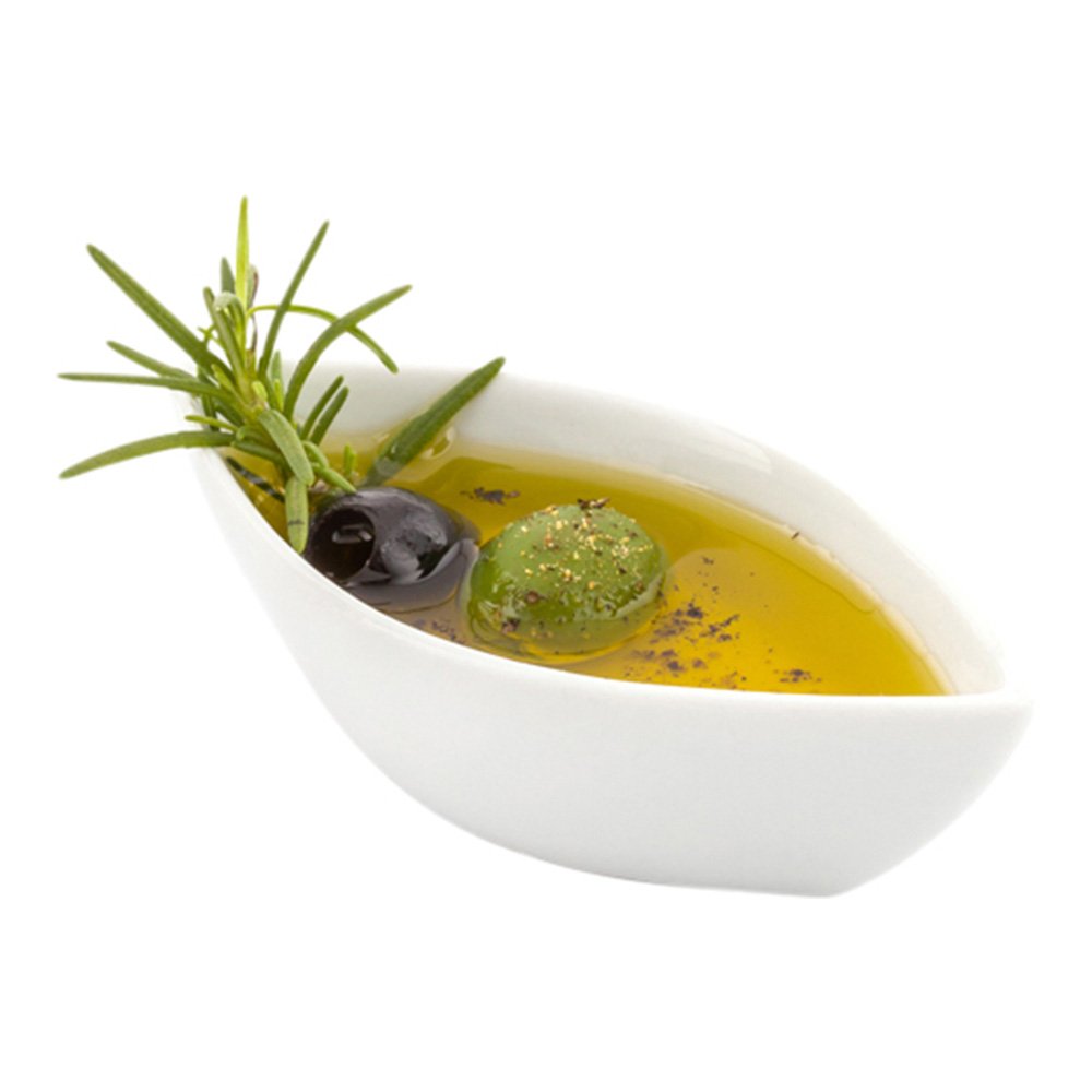 Restaurantware 2 Ounce Dipping Sauce Bowls 10 Canoe Shape Dipping Sauce Dishes - Microwave-Safe Oven-Safe White Porcelain Small 