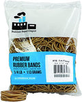 Rubber Bands, Size #16, Rubber Band Depot, Approximately 475 Rubber Bands Per Bag, Rubber Band Measurements: 2-1/2' X 1/16' -
