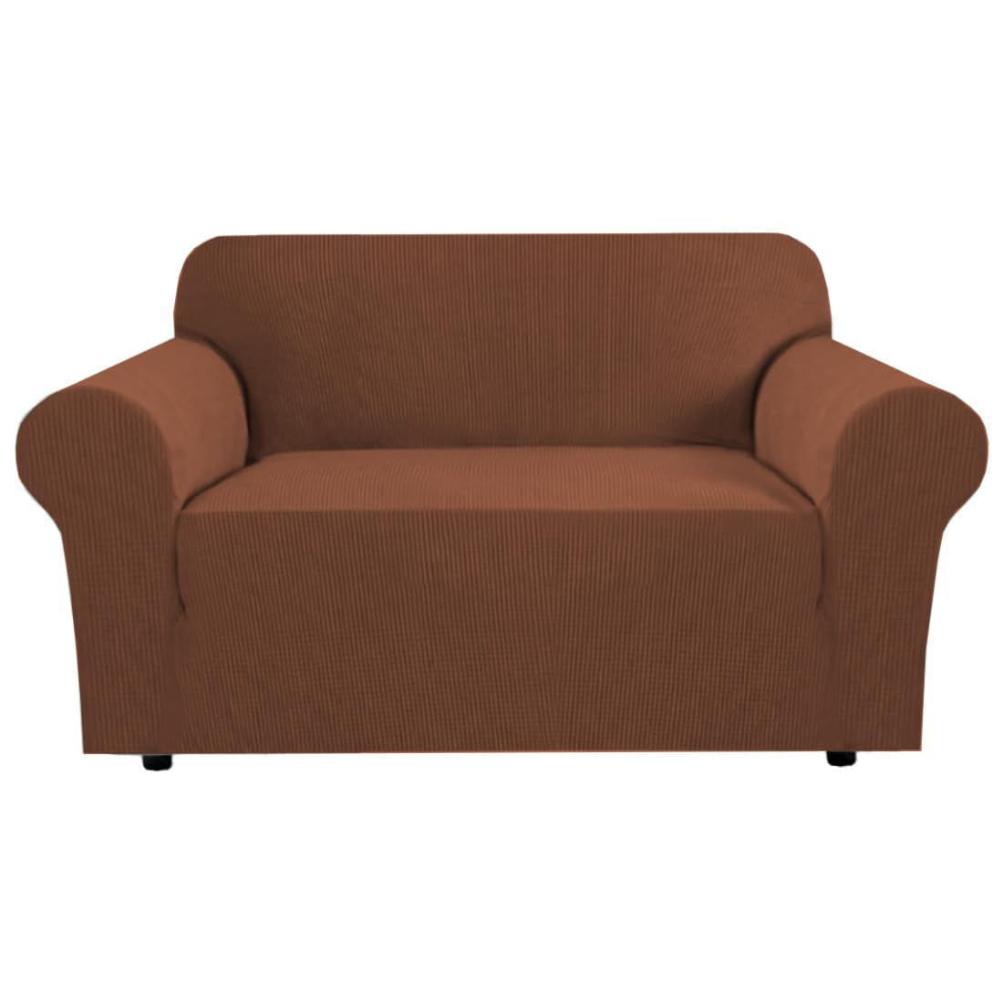 H.VERSAILTEX Stretch Couch Cover Loveseat Covers for 2 Cushion Couch Loveseat Slipcover|Sofa Cover for Loveseat 1 Piece with Ela