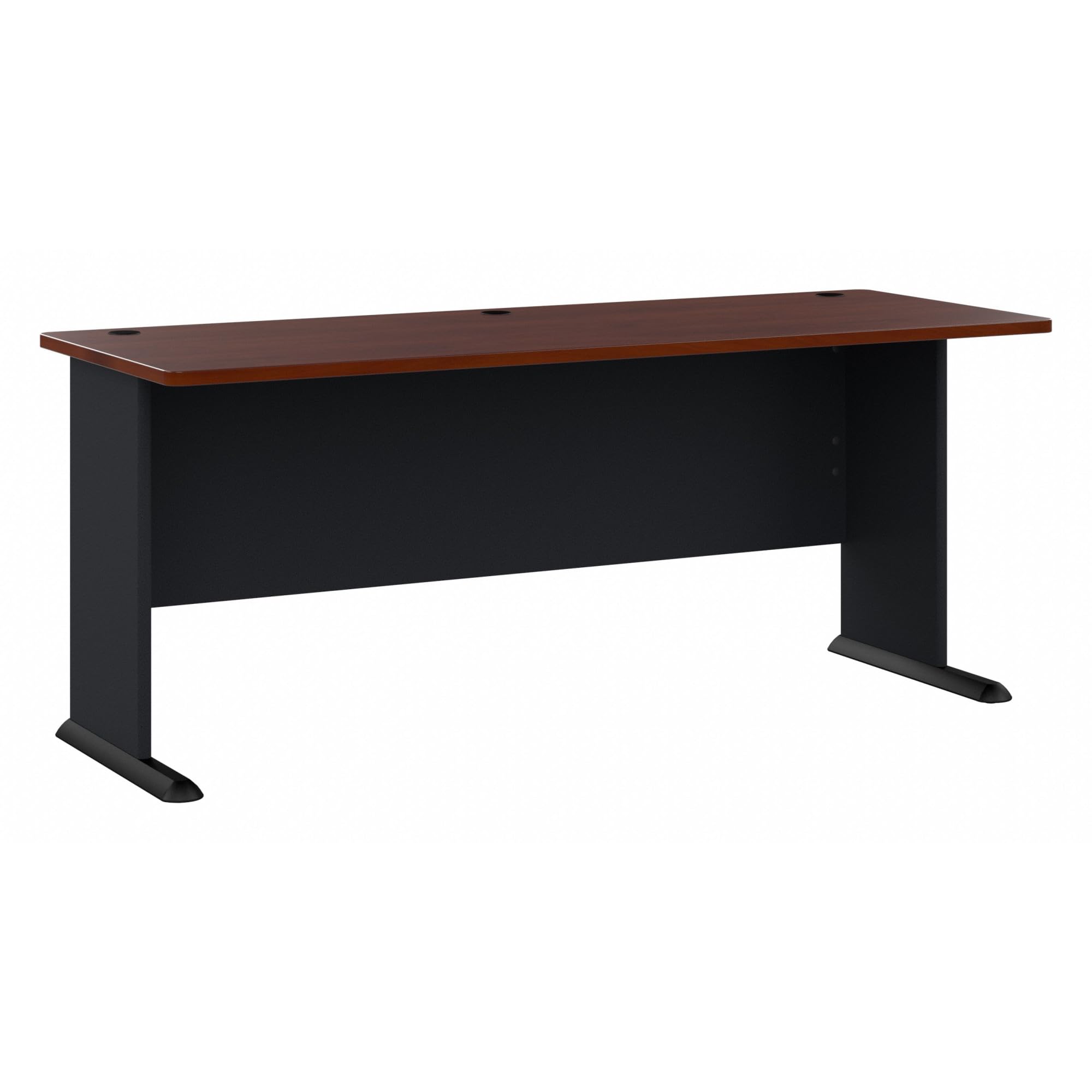 Bush Business Furniture Series A 72W Desk in Hansen Cherry and Galaxy