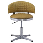 Acme Brancaster Adjustable Chair in Turmeric Top Grain Leather and Chrome