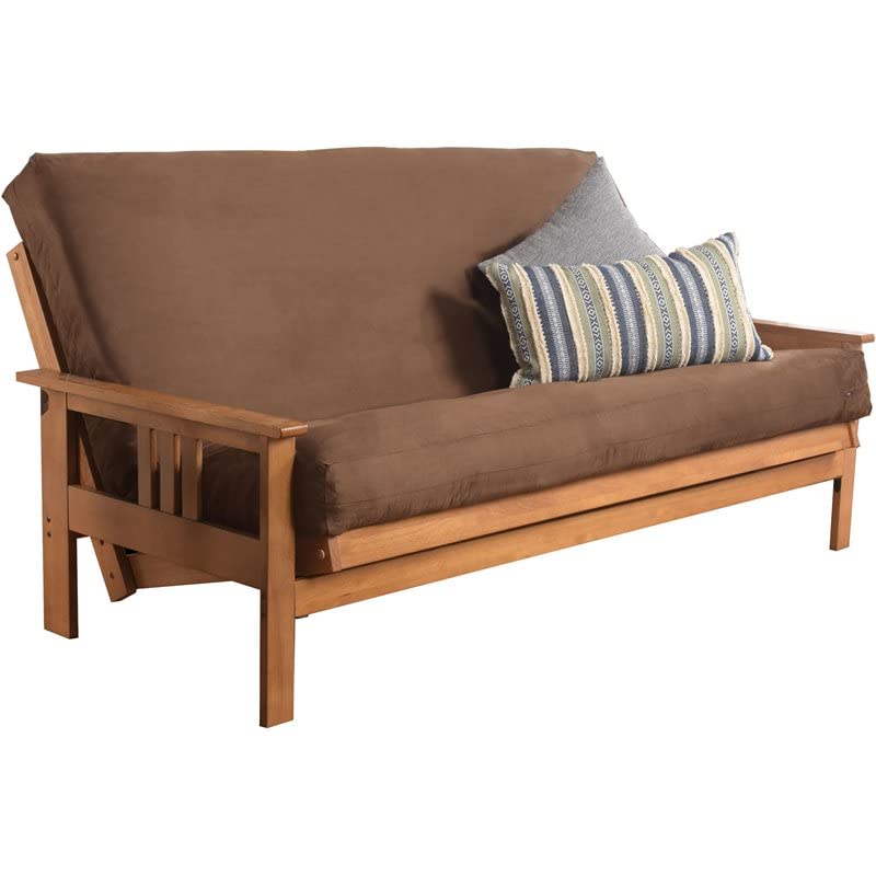 Kodiak Furniture Monterey Butternut Sofa with Suede Chocolate Mattress