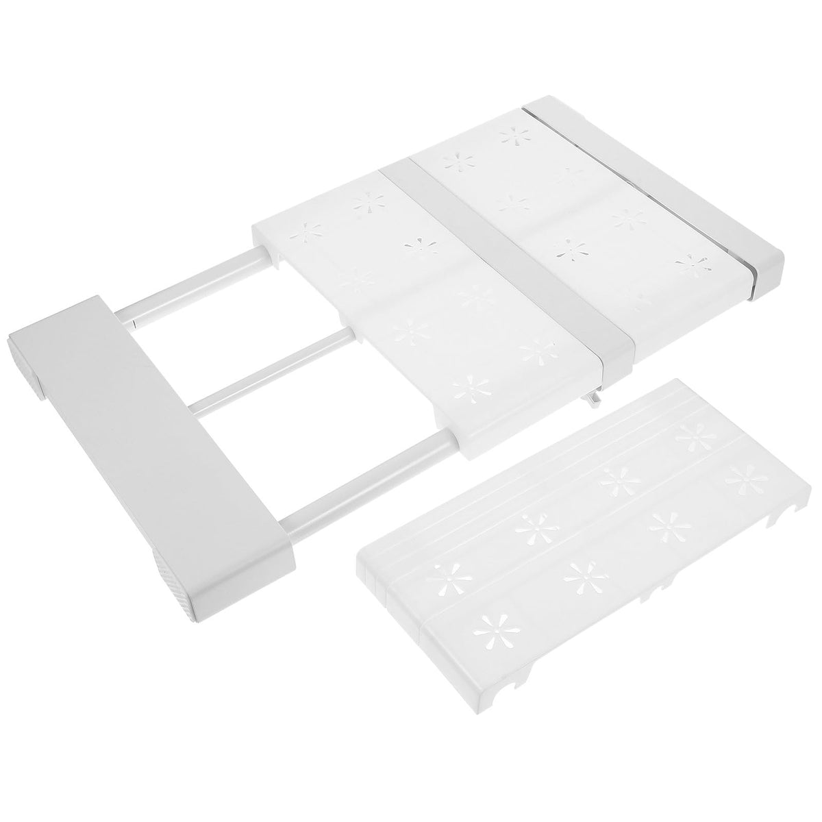 OSOLADY Expandable Adjustable Closet Tension Shelf Divider, Telescopic Closet Organizer Shelf 3142cm Length X 24cm Width, Stora