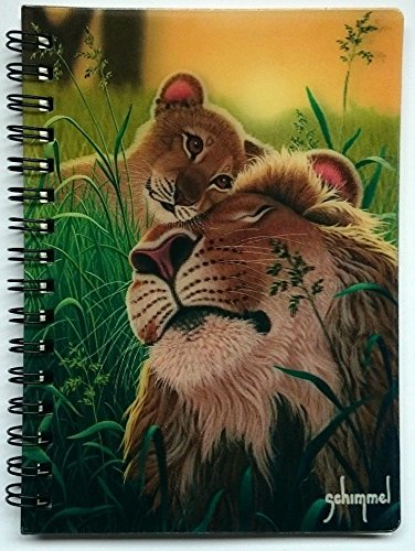 3D Livelife Jotter - A Father'S Love From Deluxebase. Lenticular 3D Lion 6X4 Spiral Notebook With Plain Recycled Paper Pages. Ar