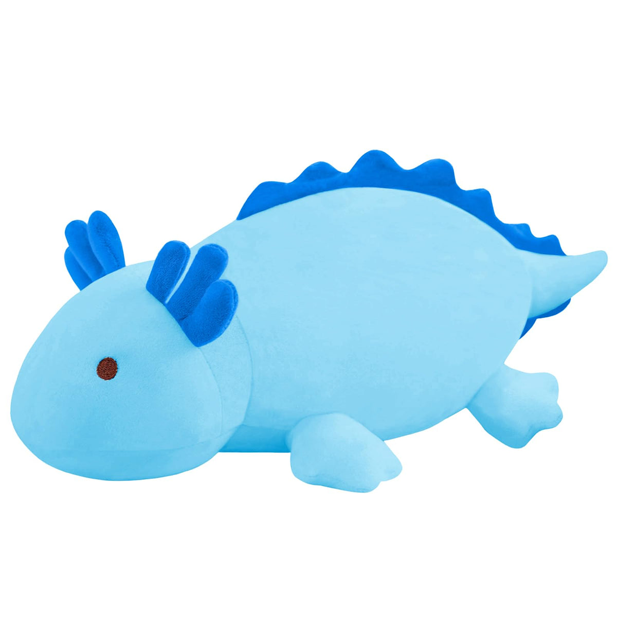 SQEQE Weighted Axolotl Plush Toy, Blue Axolotl Stuffed Animals Cute Axolotl Plush Pillow, Kawaii Weighted Stuffed Animals Gifts 