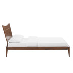 Modway Astra King Wood Platform Bed In Walnut