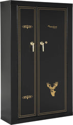 American Furniture Classics 916 Space Saver Metal Lockable Security Gun Safe, 16 Gun, Black, 1 Safe
