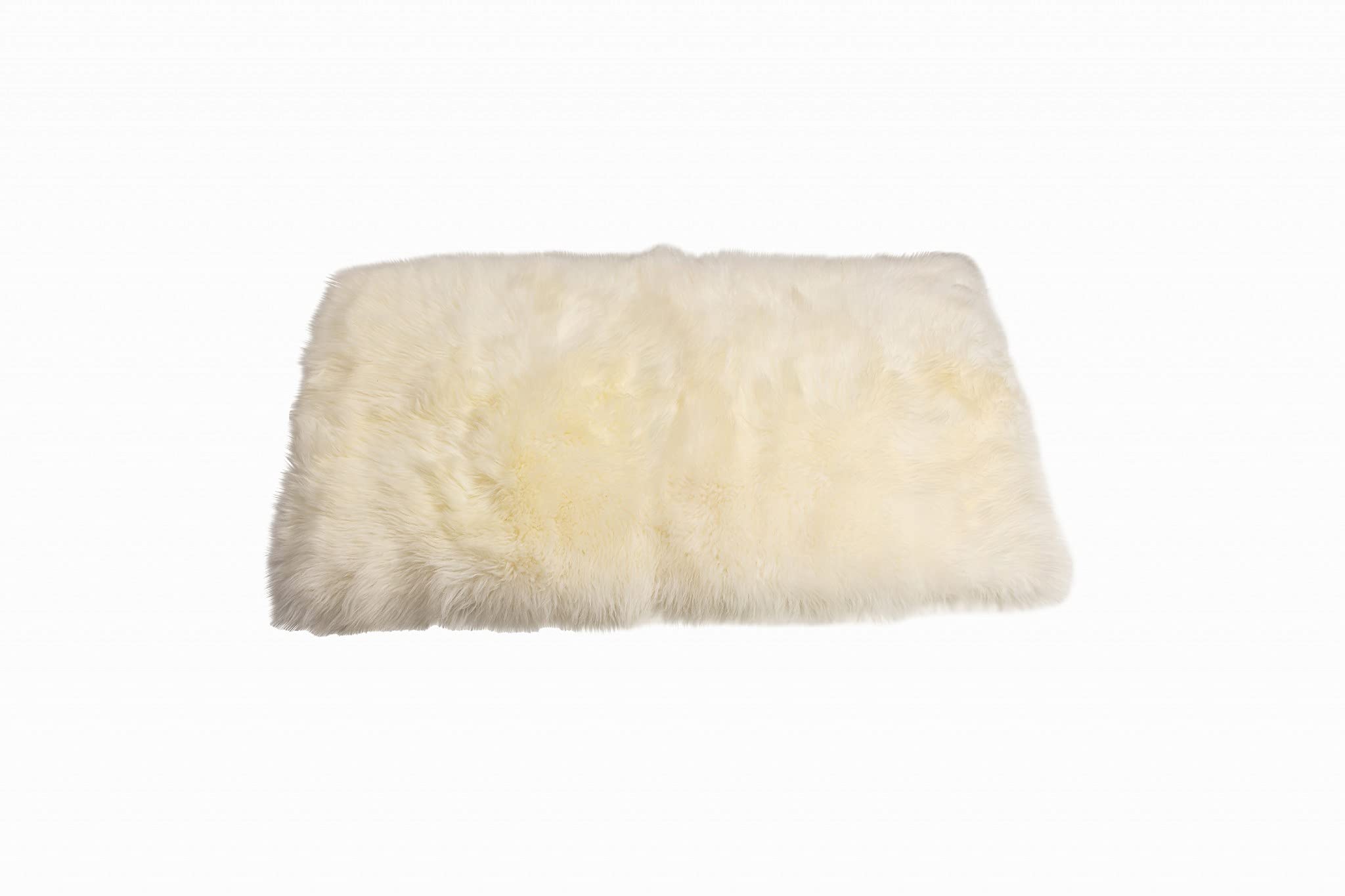 HomeRoots New Zealand Sheepskin, Microsuede 2' x 5' Natural Rectangular Sheepskin Area Rug