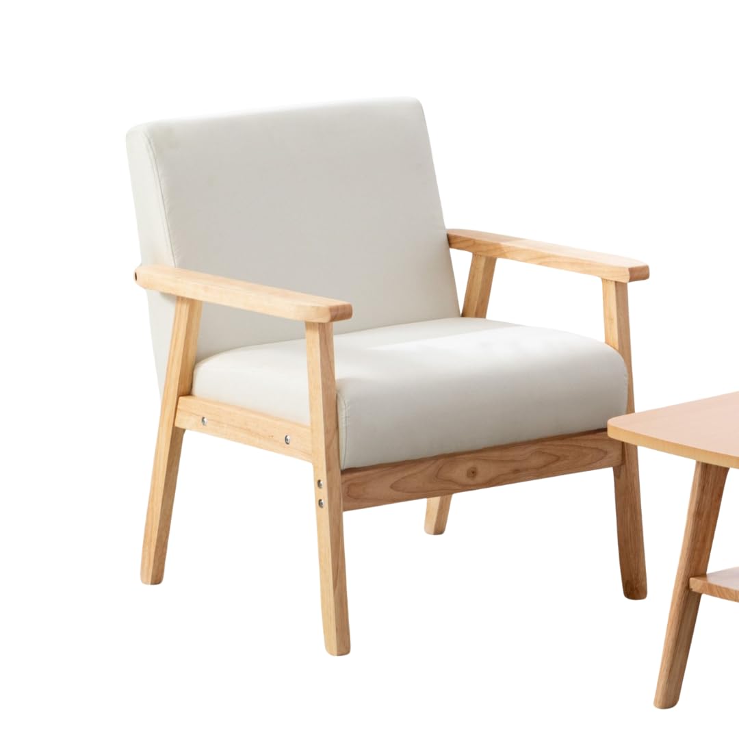 Bahamas 25&Quot; W Beige Linen Fabric Chair