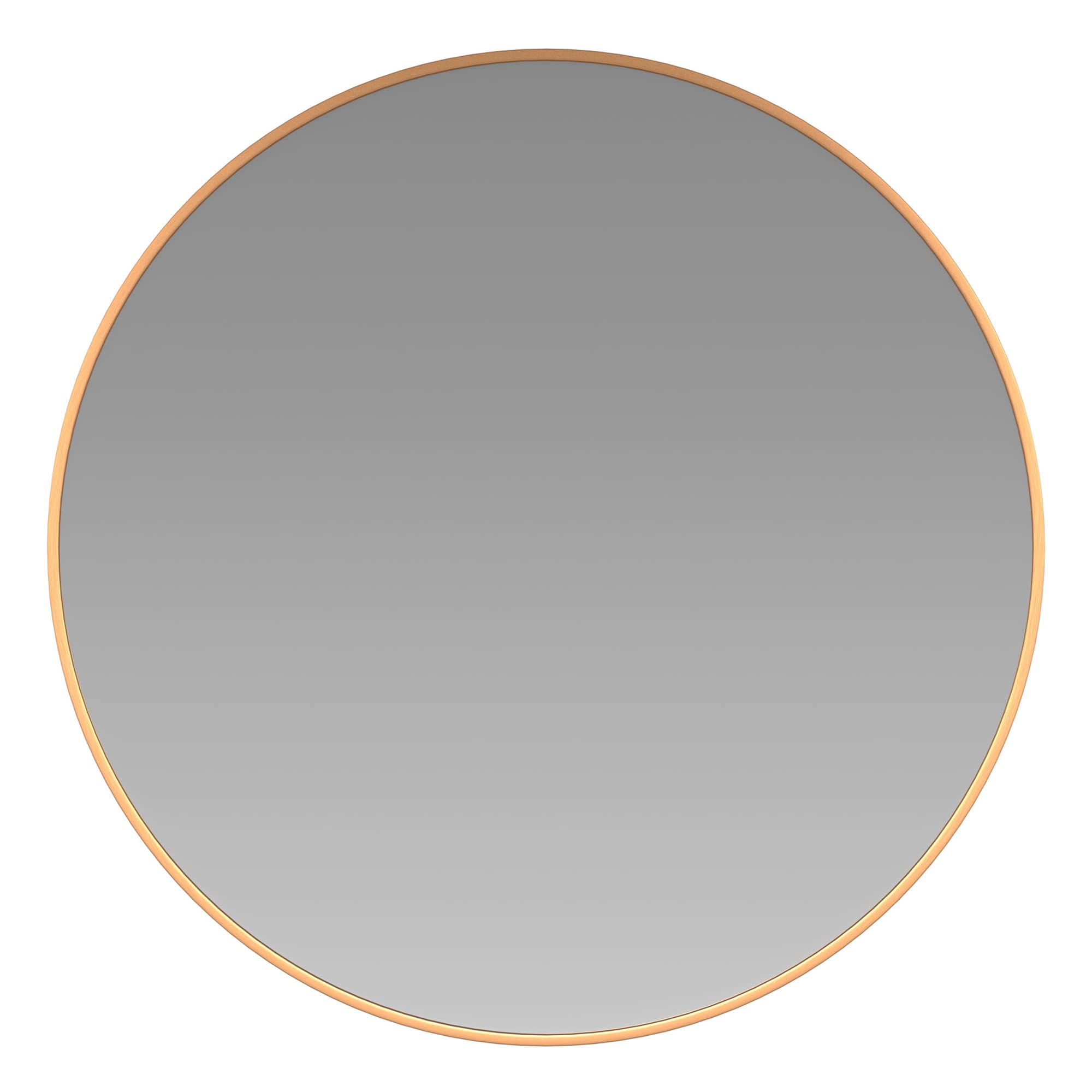 Flash Furniture Large Round Wall Mirror - Gold Circle Accent Mirror - 36&quot; Vanity Mirror - For Bathroom, Vanity, Entryway, Dining Room, & Living Room