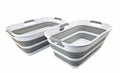SAMMART 21L (5.5 Galloons) Collapsible Plastic Storge Basket  Foldable Pop Up Storage Container/Organizer  Portable Washing Tu