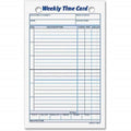 Tops Weekly Time Cards, Index Bristol Stock, 4.25 X 6.75 Inches, 100-Count, White, (3016)