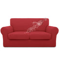 Easy-Going 100% Dual Waterproof Loveseat Cover Stretch Soft Couch Cover For Dogs, Sofa Slipcover For 2 Separate Cushion Couch Le