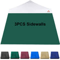 Jancanopy Sunwall For 10X10 Slant Leg Pop Up Canopy,3 Pack Sidewalls Only,(Forest Green)