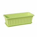 MERISHOPP Reusable Vegetable Planter Box LongLasting Balcony Planter Easy to Clean ABS Flower Pot Lightweight for Outdoor, Gree