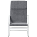 vidaXL Relaxing Chair in Dark Gray Fabric - Comfortable Seating with Thick Padding, Solid Birch Wood Frame and Breathable Fabric, Fit for Various Areas, Compliant with California Proposition 65.