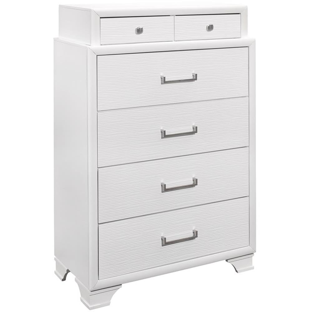 Global Furniture Usa White-Ch Jordyn Textured Chest