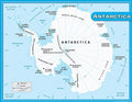 Teacher Created Resources Antarctica Map Chart, Multi Color (7651)