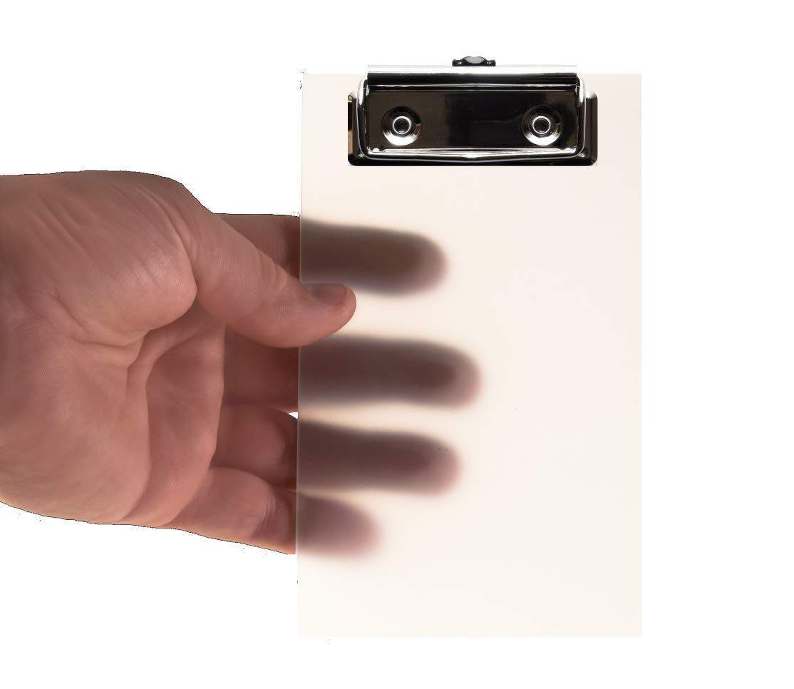 Primo Factotum - Mini Clipboard - Frosted Transparent 4' X 6' - (2 Pack)
