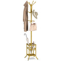 Yoobure Coat Rack Freestanding, Coat Tree With Umbrella Holder, Metal Coat Rack Stand With 12 Hooks, Modern Coat Hanger Stand For Entryway, Purse Rack Hat Rack Stand For Living Room Bedroom Office