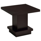 Coaster Furniture Pedestal End Table Cappuccino 705167