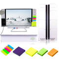Dailytreasures Acrylic Monitor Memo Board, 2Pcs Computer Monitor Side Panel(Left+Right),1Pcs Message Memo Pad Shelve + 4Pcs Stic
