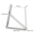 Tripole Tablecloth Clips 16 Pack Large Picnic Table Cover Clips Stainless Steel Tablecloth Clamps For Outdoor Home Kitchen Restaurant Wedding Party, Fit For 1.7”-2.75” Thick Folding Wooden Tables