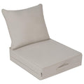 Aofeite Outdoor Olefin Water-Resistant Deep Seat Cushion Set, 23'X26'X6' Weather And Fade Resistant Patio Furniture Seat Cush