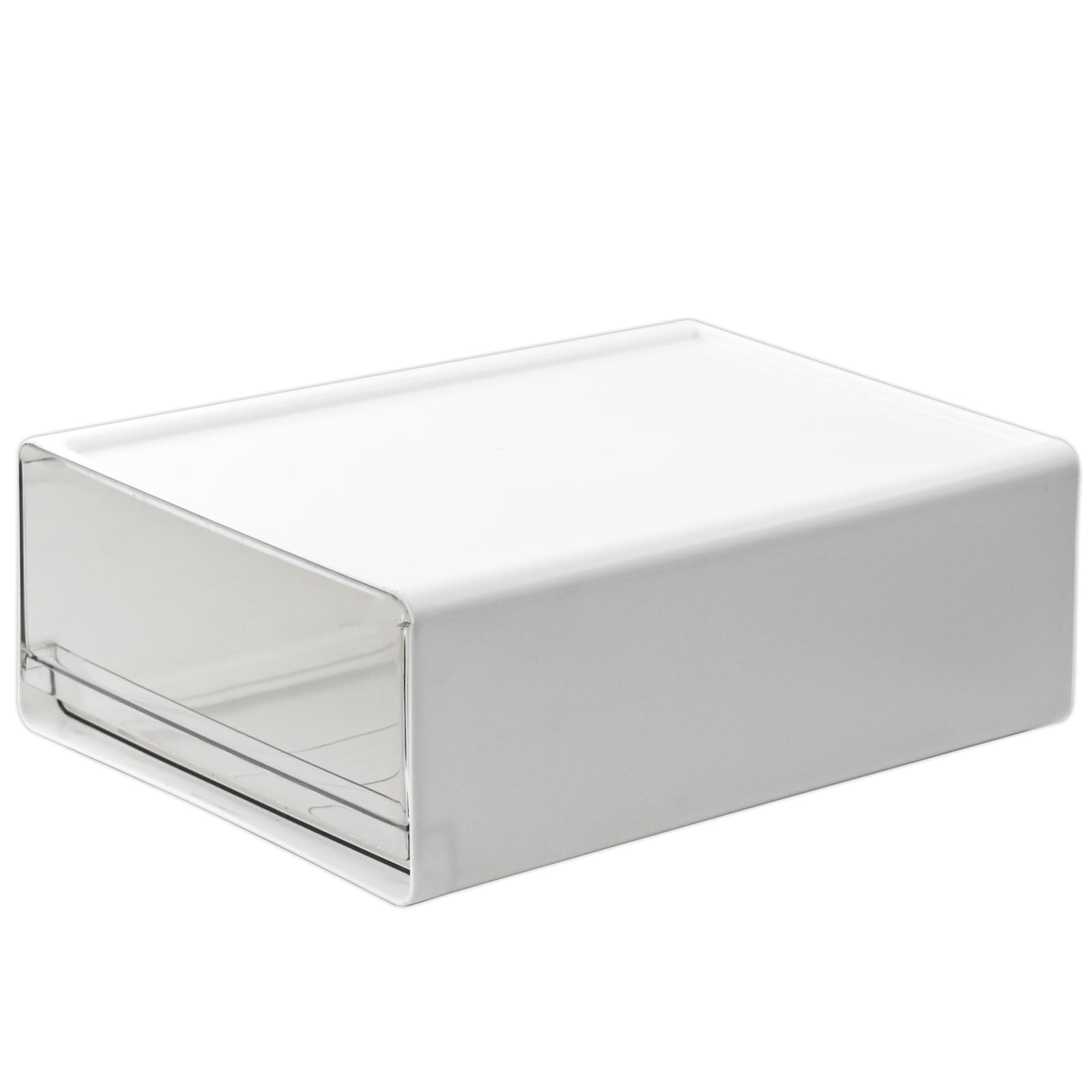 Vanra Desk Drawer Organizer Office Stackable Storage Drawers Single Drawer Unit Stacking Drawer System Plastic Storage File Cabi