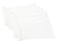 Elegant Comfort 6-Pack Solid Pillowcases 1500 Thread Count Egyptian Quality - Easy Care, Smooth Weave, Wrinkle And Stain Resistant, Easy Slip-On, 6-Piece Set, Standard/Queen Pillowcase, White