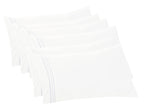 Elegant Comfort 6-Pack Solid Pillowcases 1500 Thread Count Egyptian Quality - Easy Care, Smooth Weave, Wrinkle And Stain Resistant, Easy Slip-On, 6-Piece Set, Standard/Queen Pillowcase, White