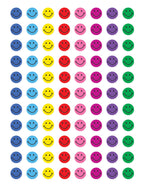 Teacher Created Resources Happy Faces Mini Stickers, Multi Color (1236) 0.38 Inch