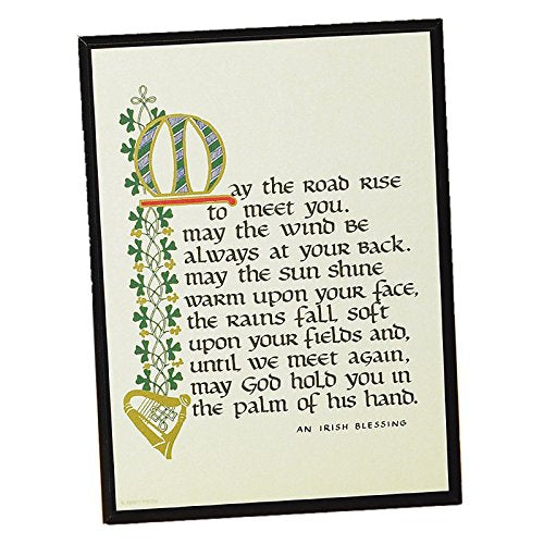 Abbey Gift May the Road Rise Plaque, 5.63 x 7.63'' - 56597U , Black