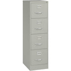 Lorell 4-Drawer Vertical File, 15 by 22 by 52, Light Gray