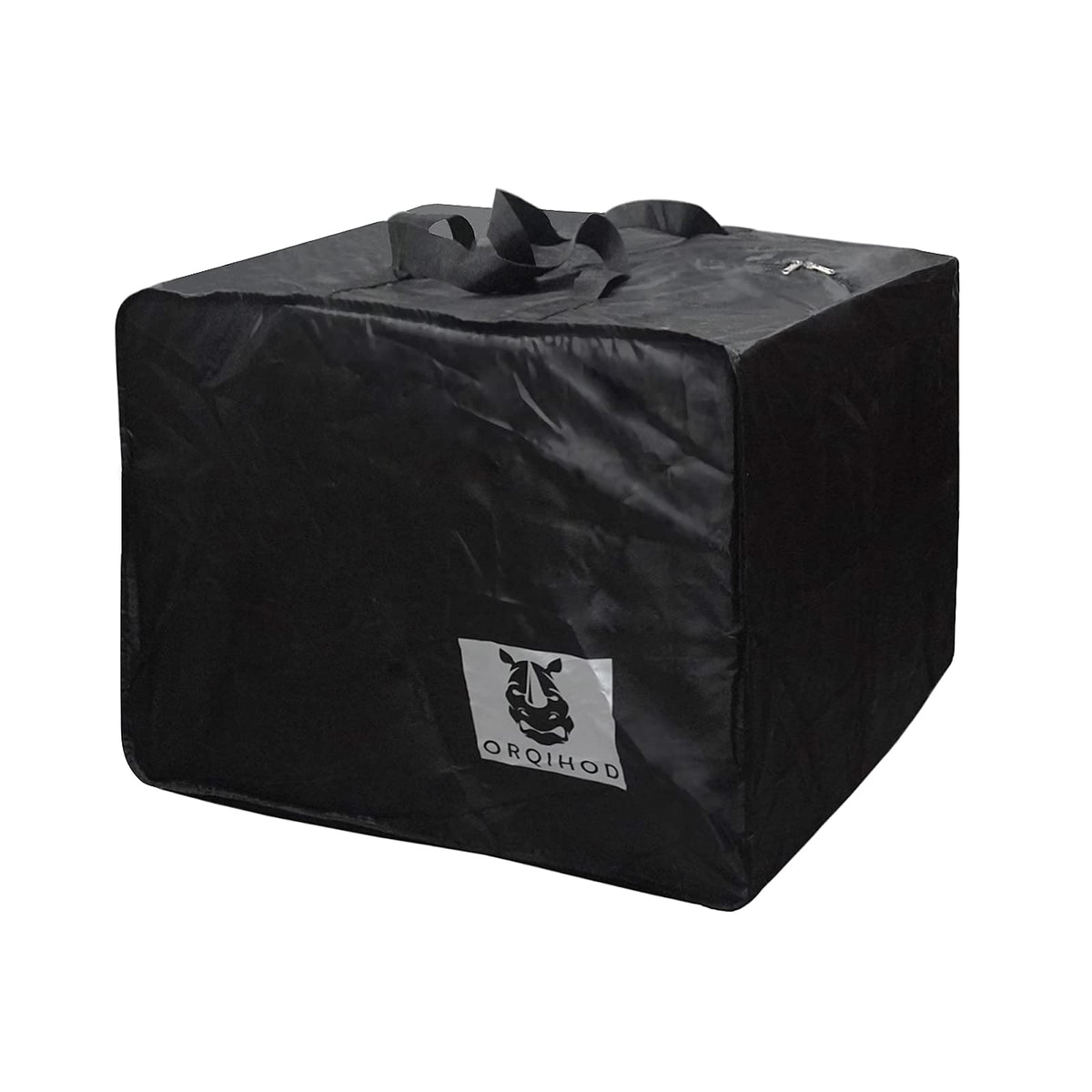 Orqihod Large Patio Furniture Seat Cushions Storage Bag 420D Heavy Duty Waterproof Outdoor Cushion Cover Carrying Bag Square Wit