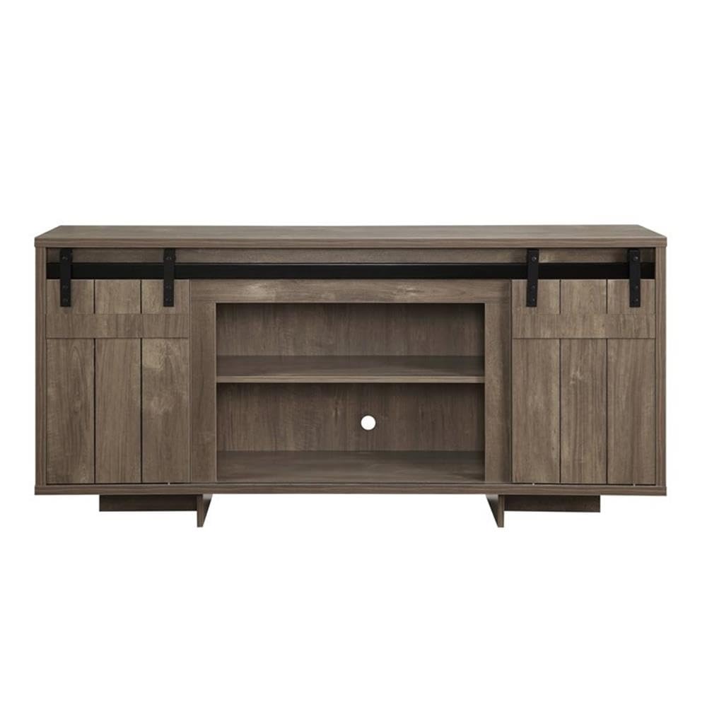 Acme Bellarosa TV Stand in Gray Washed